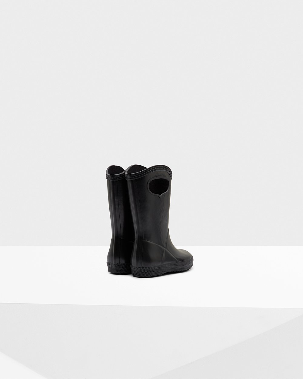 Kids Hunter Original First Classic Grab Handle - Rain Boots Black - 8104-WZPLE